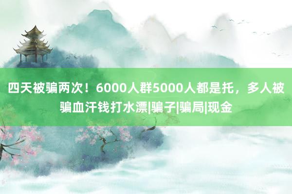 四天被骗两次！6000人群5000人都是托，多人被骗血汗钱打水漂|骗子|骗局|现金