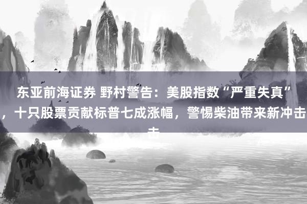 东亚前海证券 野村警告：美股指数“严重失真”，十只股票贡献标普七成涨幅，警惕柴油带来新冲击